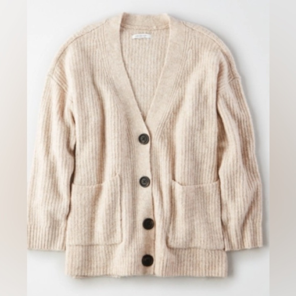 Oatmeal American Eagle Cardigan